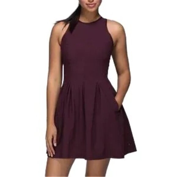 lululemon athletica Dresses & Skirts - LULULEMON Here To There Dress in Bordeaux Drama SZ 4